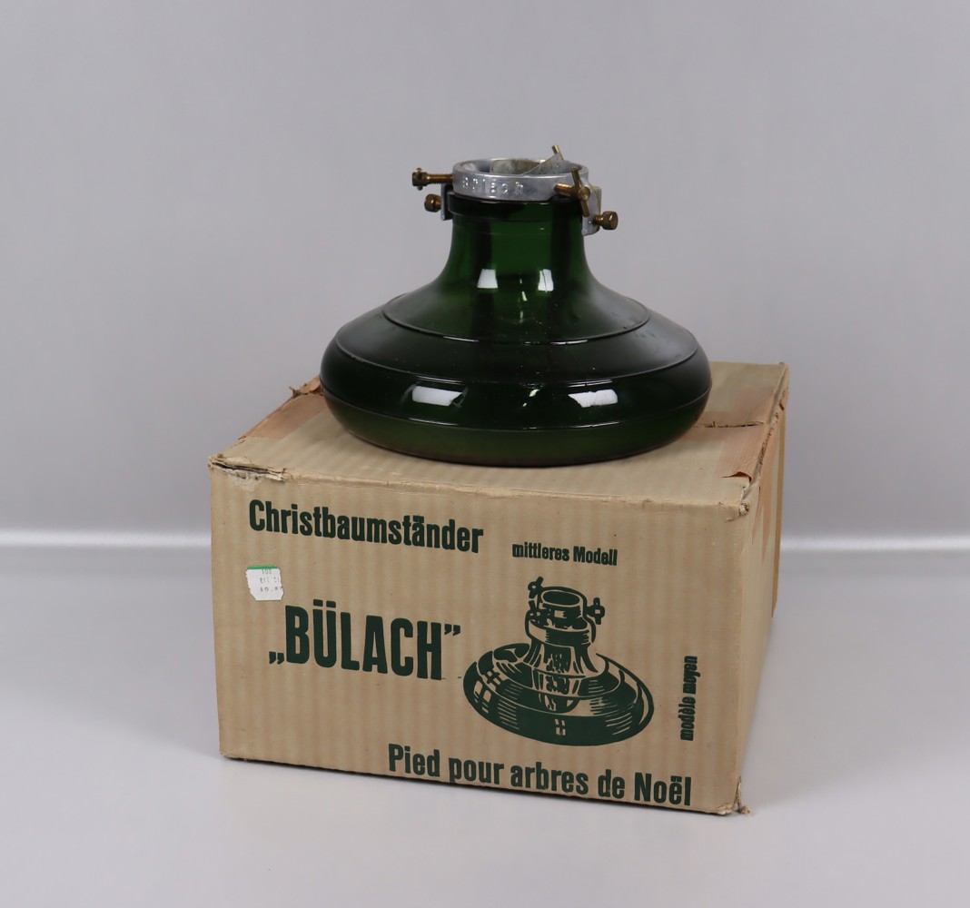 Bulach, Schweiz, "Mignon", julgransfot i glas, 1900tal Auktion