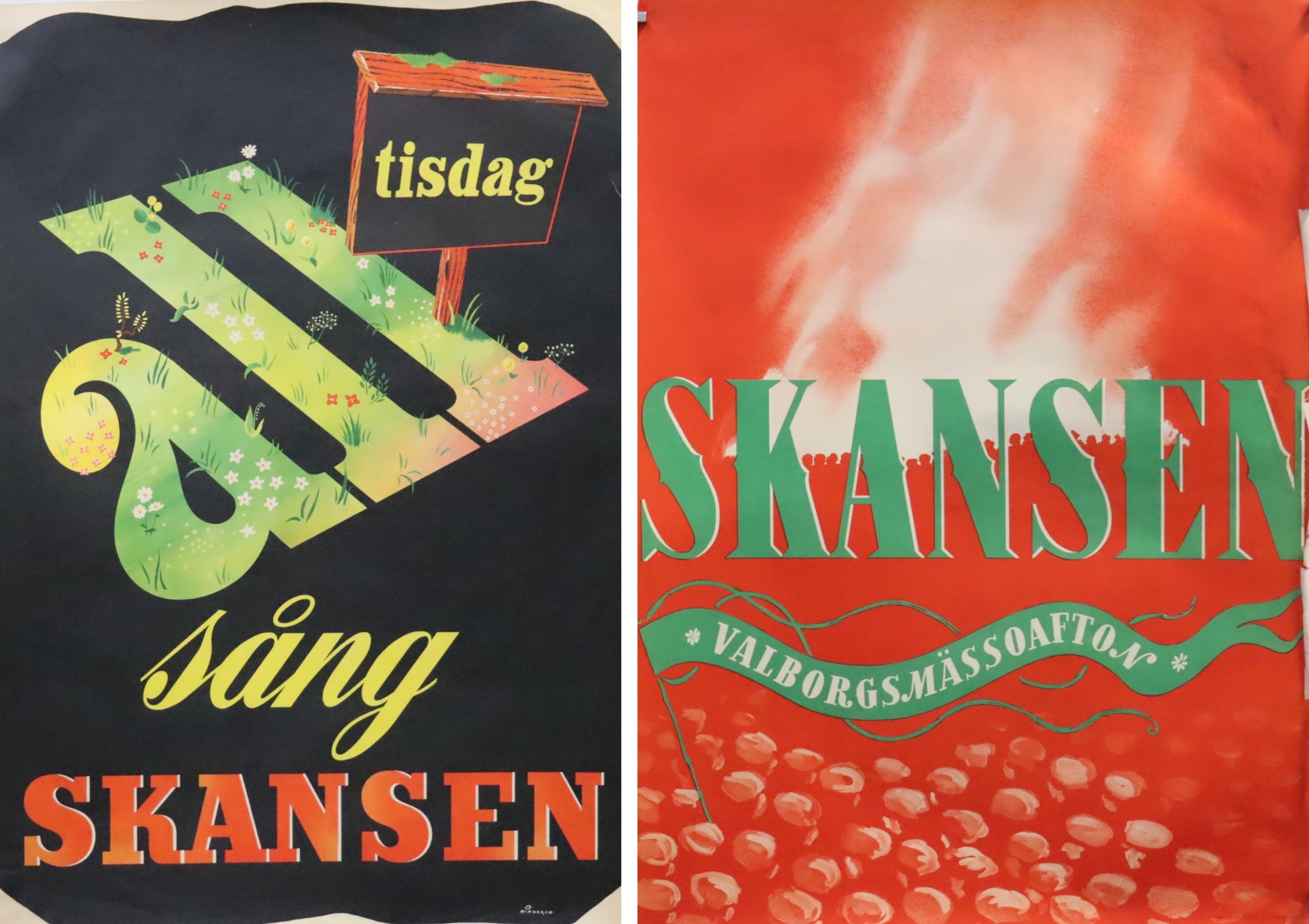 Planscher, Allsång på Skansen och Valb… | Auktion.se