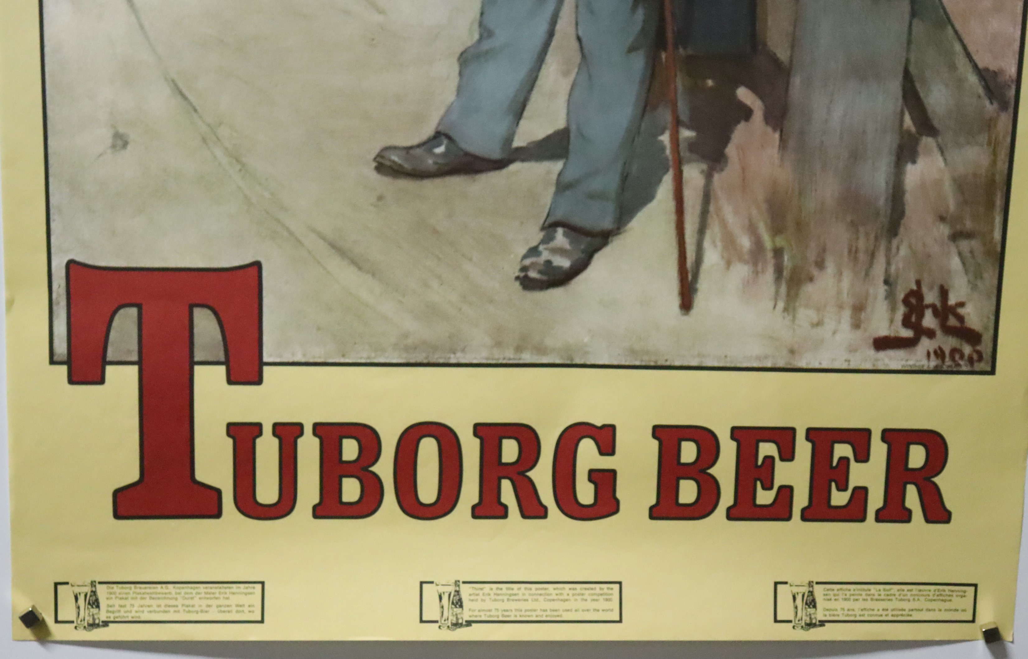 Plansch, Tuborg Beer Från 1975 | Auktion.se